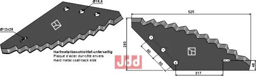 Formikser kniv venstre - JDD Utstyr