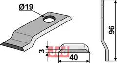 Kniv Passer til mange fabrikater