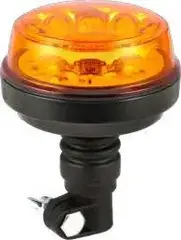 Swedstuff Roterende Varsellys 119mm AMBER LENS,WHITE LED, POLE MOUNT