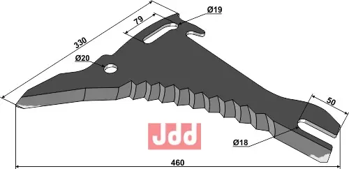 Kniv til Pickup vogn - JDD Utstyr
