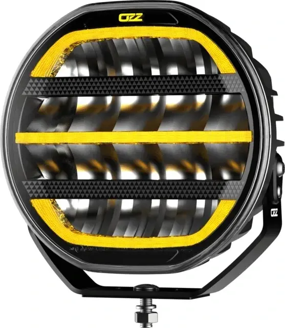 OZZ XR2 P7" LED fjernlys med parklys 7500  lumen sort hus 