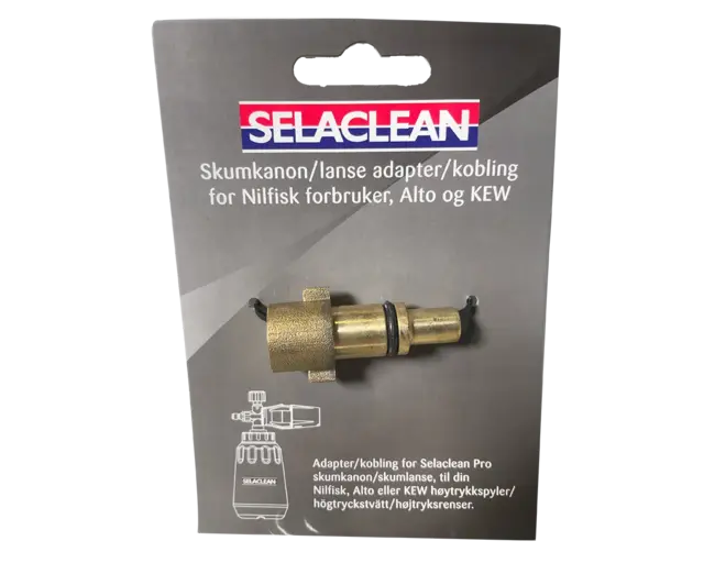 Adapter for Nilfisk forbruker/KEW/Altor For Selaclean skumkanon 