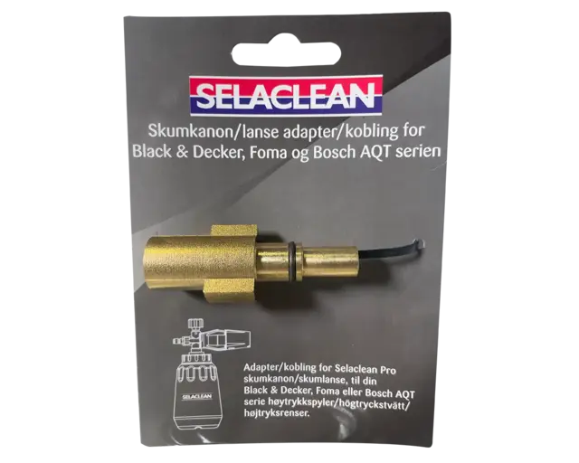 Selaclean Adapter for Black & Decker, Foma og Bosch AQT serien 