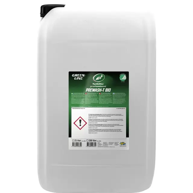 Turtle Wax Greenline Prewash-T Bio 25L Svanemerket Biobasert kaldavfetting 