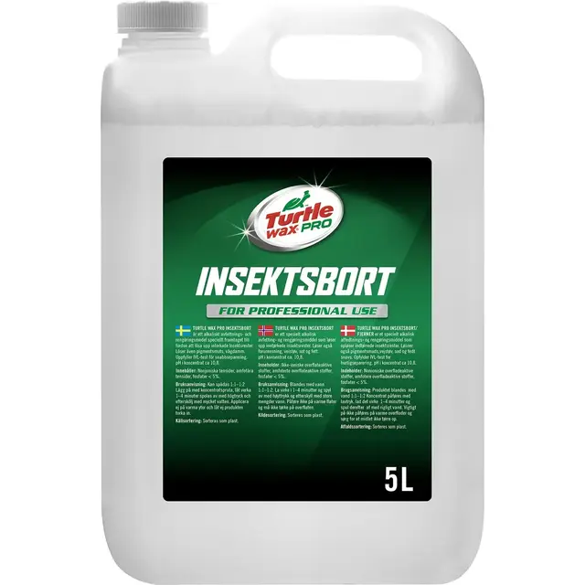 Turtle Wax Pro Insektsbort 5L Effektiv fjerning av inntørkede insektsr 