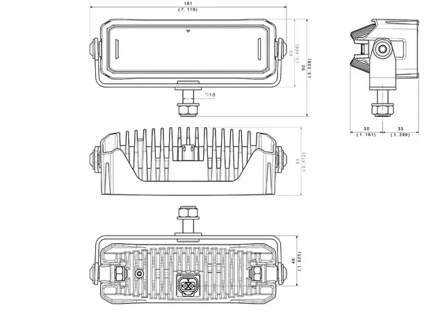 ABL QLA LED – QLA LED Arbeidslys 2000 Asymmetrisk Flood 