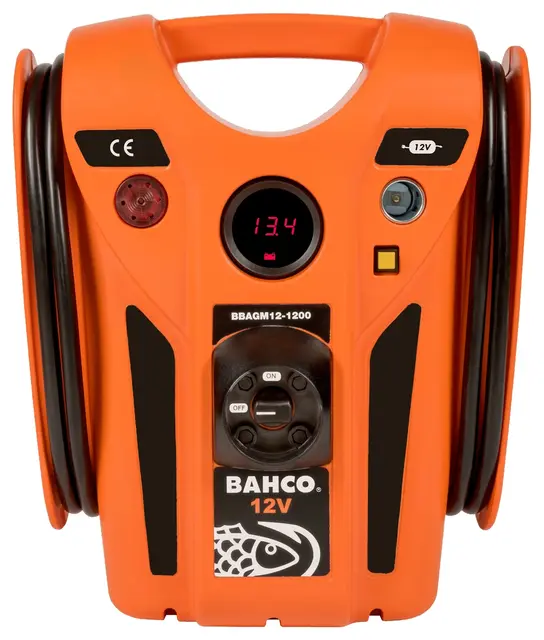 Bahco startbooster 12V, 1200A Kraftig og pålitelig hjelpestart 