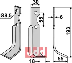 Fres kniv h&#248;yre B.C.S./Ferrari/Pasquali