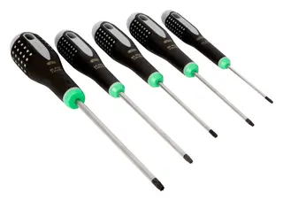 Bahco ERGO™ skrutrekkersett for TORX®-skruer med gummigrep - 5 stk