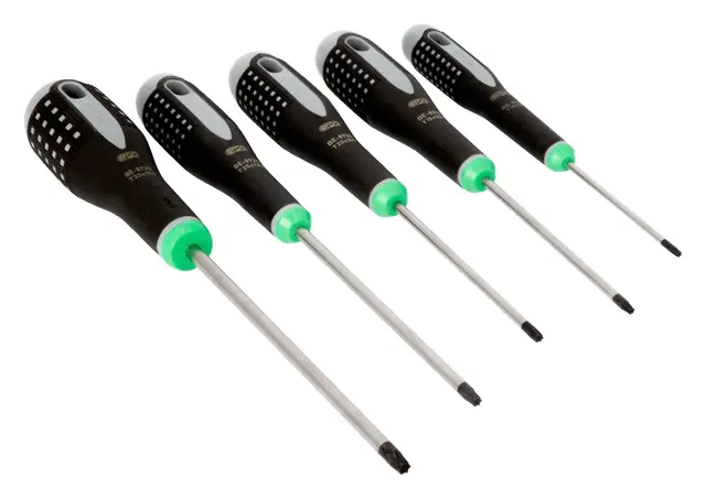 Bahco ERGO™ skrutrekkersett for TORX®-skruer med gummigrep - 5 stk 