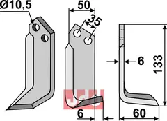 Fres kniv h&#248;yre Breviglieri/M.E.A.A.T./Mearelli