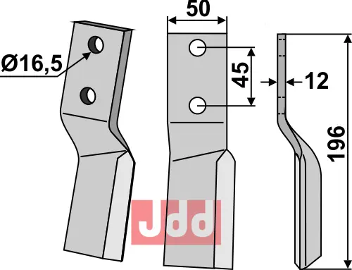 Fres kniv høyre - JDD Utstyr