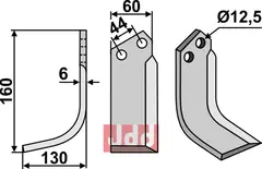 Fres kniv venstre Agritalia/Carraro S.p.A.