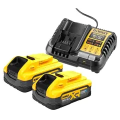 DeWalt Batteri og Lader 2x5Ah XR Batteri 18V XR - POWERSTACK-batterier