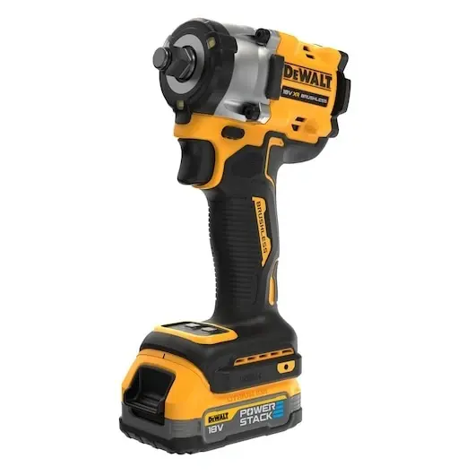 DeWalt 18V Børsteløs1/2" Muttertrekker inkl 2 x Powerstack 18V og lader 