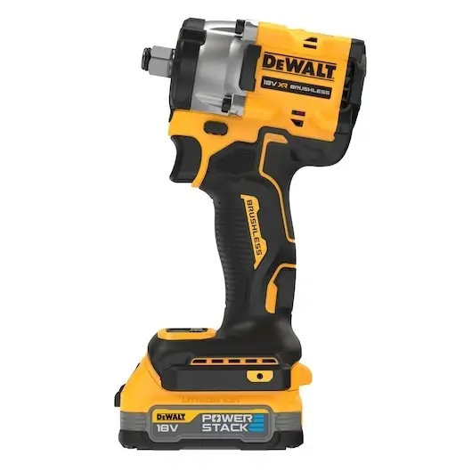 DeWalt 18V Børsteløs1/2" Muttertrekker inkl 2 x Powerstack 18V og lader 