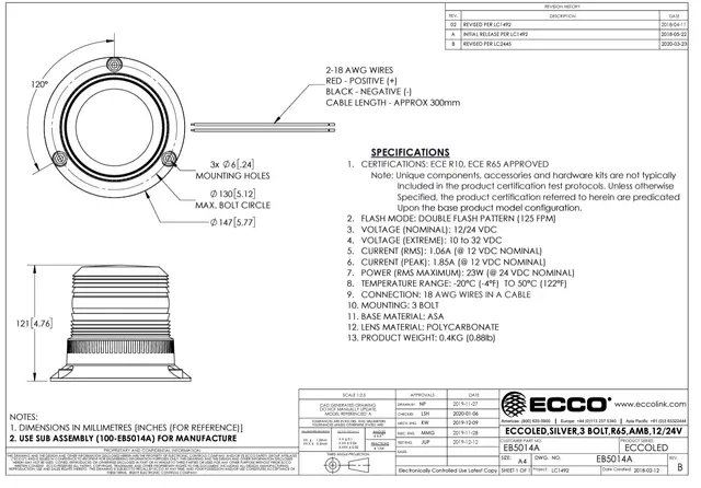 400 serie LED varselblinklampe - JDD Utstyr