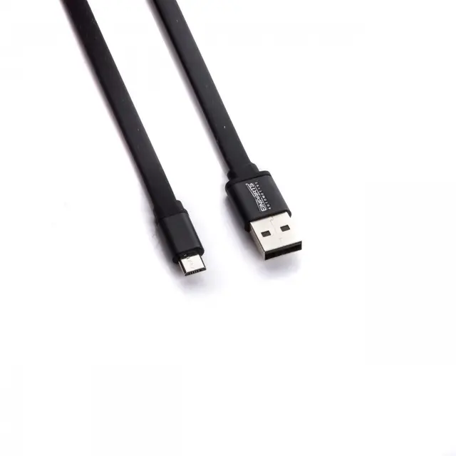 Ladekabel Micro-USB SVART – 1M, USB-A til Micro USB 