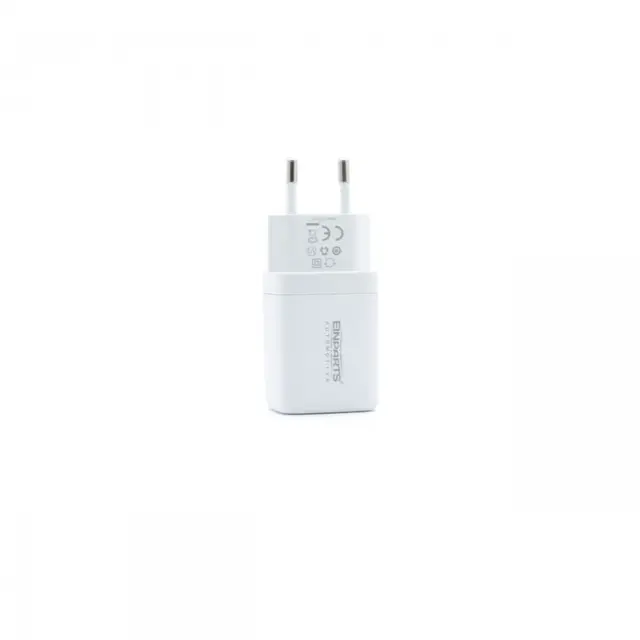 Hurtiglader med USB-C ladeporter - HVIT 1stk Type-C, AC 100~240 volt 