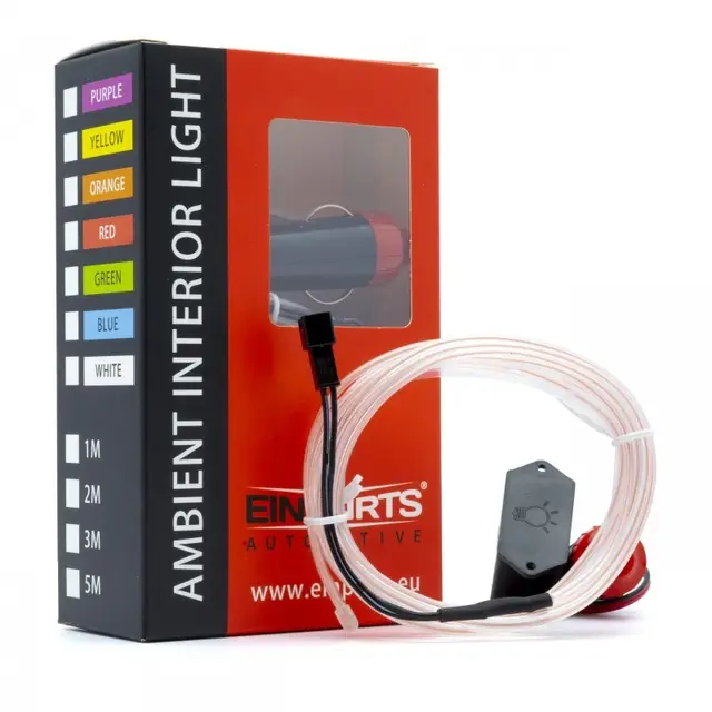 HVITT LED Stripe Interiør Belysning 2 meter og 12V 