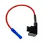 Sikringsadapter BYPASS micro 20A 13cm kabel med isol. kabelsko rund hun