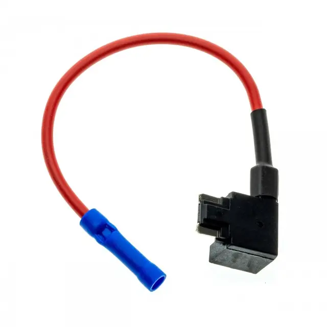 Sikringsadapter BYPASS micro 20A 13cm kabel med isol. kabelsko rund hun 