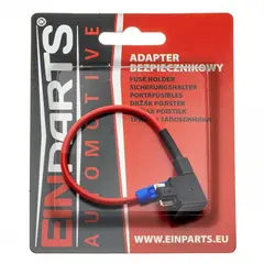 Sikringsadapter BYPASS micro 20A 13cm kabel med isol. kabelsko rund hun