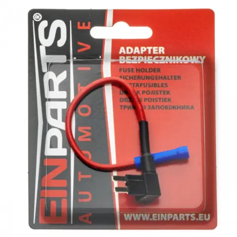 Sikringsadapter BYPASS micro2 20A 13cm kabel med isol. kabelsko rund hun