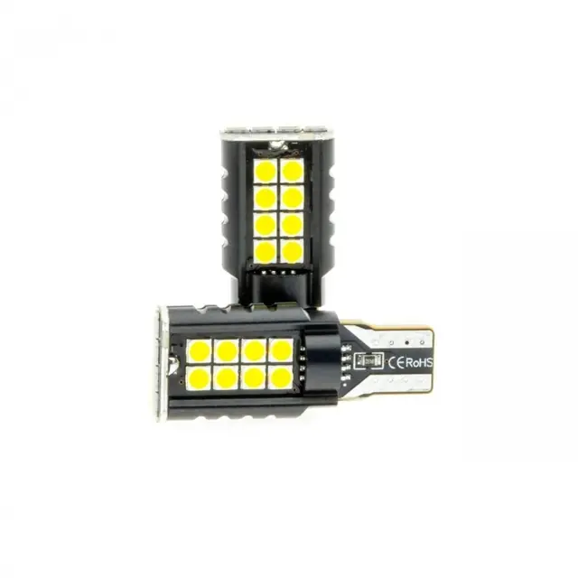 EINPARTS LED-pærer W16W 20 SMD 3030 6000K CANBUS - 2 STK 