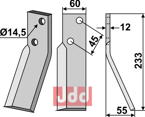 Fres kniv høyre - JDD Utstyr