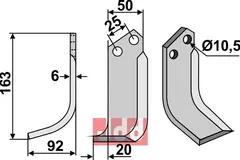 Fres kniv venstre Bertolini/Ferrari