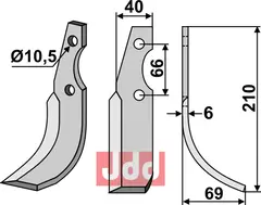 Fres kniv h&#248;yre Grillo (Pinza)