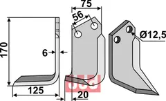 Fres kniv venstre Holder