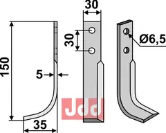 Fres kniv venstre Holder