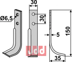 Fres kniv h&#248;yre Holder