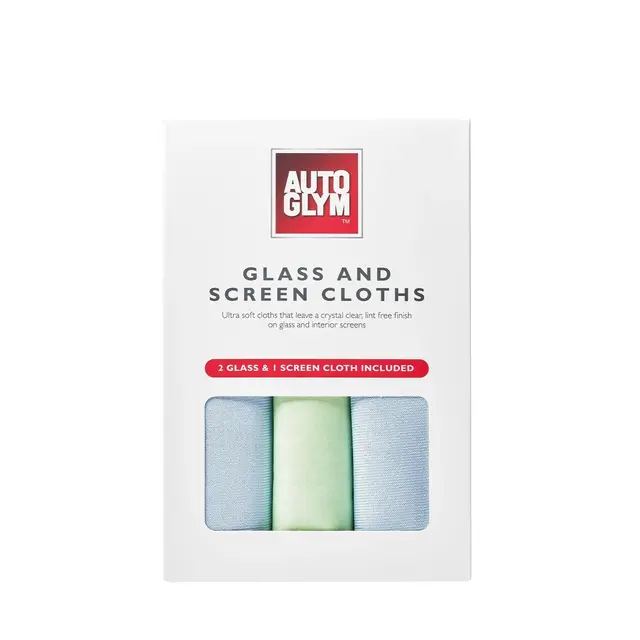 Autoglym Glass & Screen Cloths 3 pk. Rengjør Skjermer og Glass Lofritt 