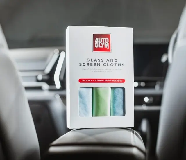 Autoglym Glass & Screen Cloths 3 pk. Rengjør Skjermer og Glass Lofritt 