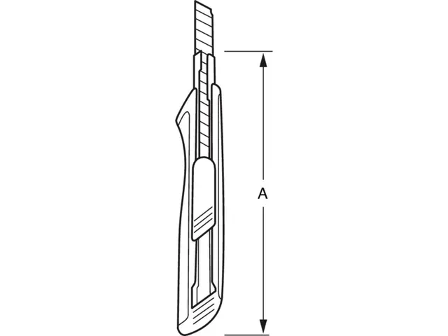 Bahco Kniv med bryteblad og TPR-grep 9mm 