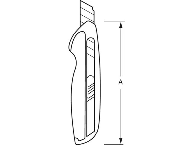 Bahco kniv med bryteblad og TPR-grep - 18mm 