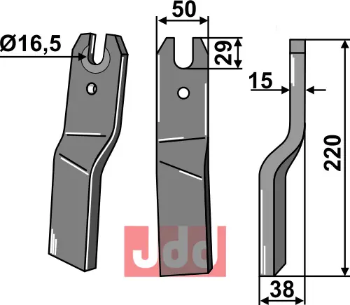 Fres kniv høyre - JDD Utstyr