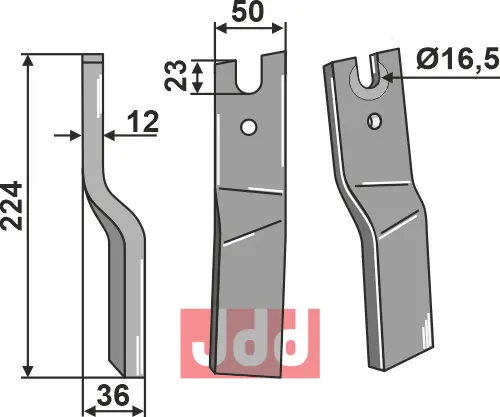 Rotortand venstre - JDD Utstyr