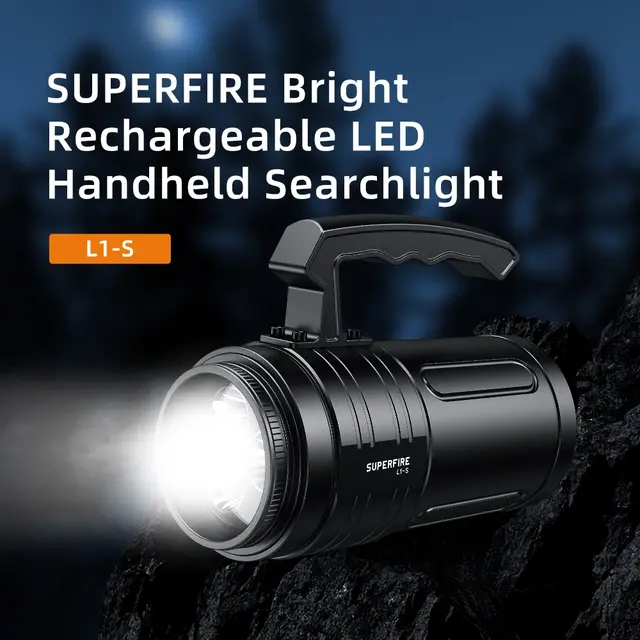 SupFire LED lommelykt 3000 lumen - JDD Utstyr