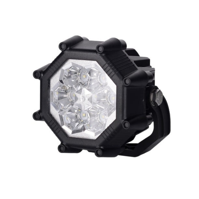 4stk oktogon formet arbeidslys 12/24V, 7200lm, 23W, LED 