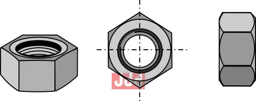 Mutter M12x1,75 - 10.9 - JDD Utstyr