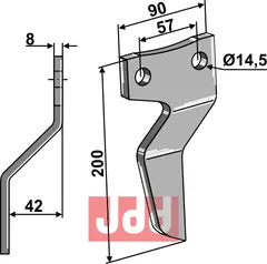 Fres kniv venstre Maschio / Gaspardo