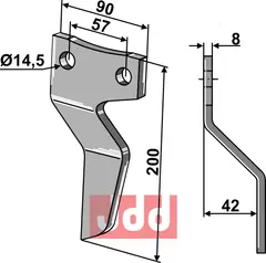 Fres kniv h&#248;yre Maschio / Gaspardo