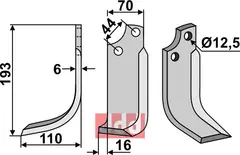 Fres kniv venstre Maschio / Gaspardo