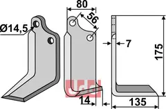 Fres kniv h&#248;yre Maschio / Gaspardo/Sicma (Miglianico)