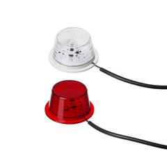 Hvitt eller rødt farget markeringslys Med 5 stk LED, 12 og 24V, universal