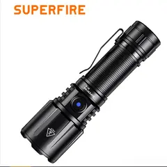 Superfire R1-G zoombar lommelykt Briljant 2300LM høy effekt belysning